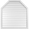 Ekena Millwork Octagonal Top Surface Mount PVC Gable Vent w/ 2"W x 2"P Brickmould Sill Frame, 40"W x 42"H GVPOT40X4203SF - alternate 1